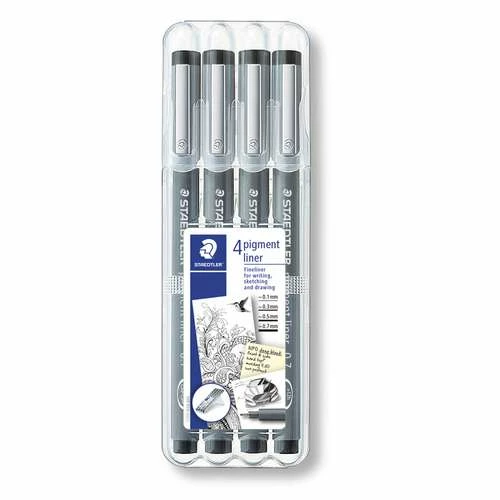 Staedtler Pigment Liner 308 Pen Set Of 4 Pens 7 Staedtler Pigment Liner 308 Pen Set Of 4 Pens - Image 5