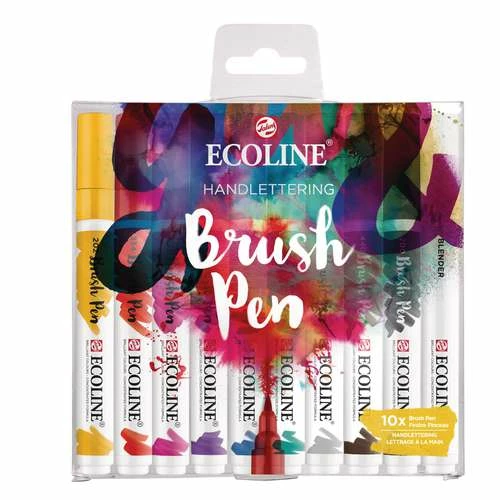 Talens | ECOLINE Brush Pen Sets — 10 Markers 4 Talens | ECOLINE Brush Pen Sets — 10 Markers - Image 2