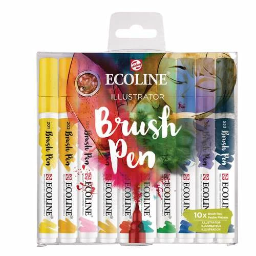 Talens | ECOLINE Brush Pen Sets — 10 Markers 8 Talens | ECOLINE Brush Pen Sets — 10 Markers - Image 6