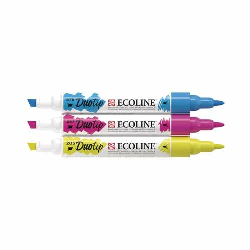 Talens Ecoline Duotip Marker Primary Colour Set 4 Talens Ecoline Duotip Marker Primary Colour Set - Image 2