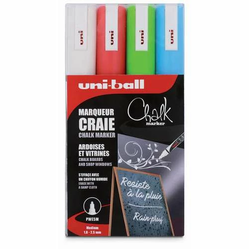 Uni-Ball Chalk Marker Set 3 Uni-Ball Chalk Marker Set