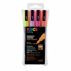 Uni Posca Glitter Markers PC-3ML Sets Of 4
