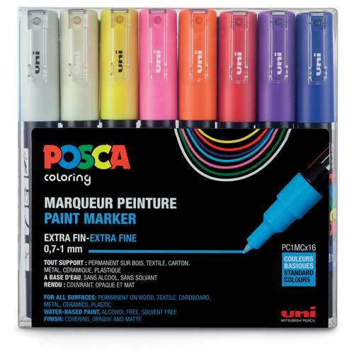 Uni Posca Marker-Set PC-1MC 3 Uni Posca Marker-Set PC-1MC