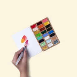 VIVIVA COLORS | Watercolor Pans Set - Deluxe 24 Pan Set -Deals Strokezy Store VIVIVACOLORS7CWatercolorPansSet Deluxe24panset 2