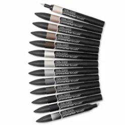 Winsor & Newton 12 BrushMarker Sets -Deals Strokezy Store Winsor26amp3BNewton12BrushMarkerSets 1