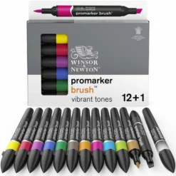 Winsor & Newton 12 BrushMarker Sets -Deals Strokezy Store Winsor26amp3BNewton12BrushMarkerSets 3