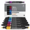 Winsor & Newton 6 BrushMarker Sets -Deals Strokezy Store Winsor26amp3BNewton6BrushMarkerSets