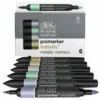 Winsor & Newton BrushMarker Metallic Set -Deals Strokezy Store Winsor26amp3BNewtonBrushMarkerMetallicSet