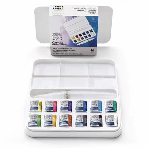 Winsor & Newton Cotman Watercolour Set With Brush Pen 3 Winsor & Newton Cotman Watercolour Set With Brush Pen